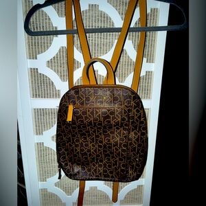 Calvin Klein backpack, small but with lots of pockets, great condition